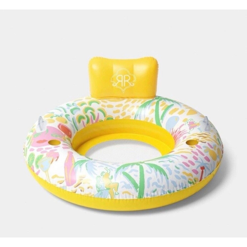 Roller Rabbit x Target Yellow Green Vacation Round Pool Float